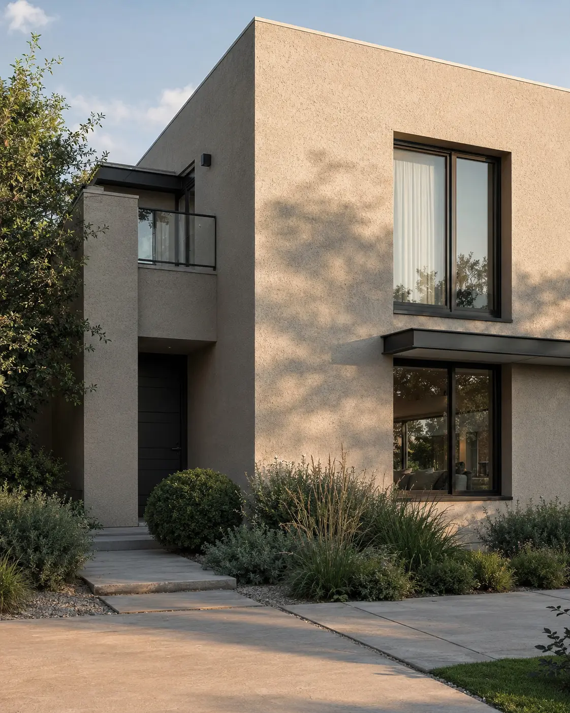 Casa exterior renovada con revestimiento Fulltex